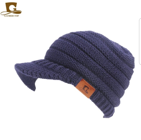 Unisex Knit Visor Beanie - Picture 6 of 6